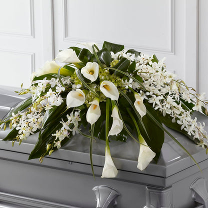 Angel Wings Casket Spray –  Wade Florists Llc, Saint Louis MO