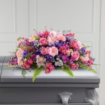Glorious Garden Casket Spray –  Wade Florists Llc, Saint Louis MO