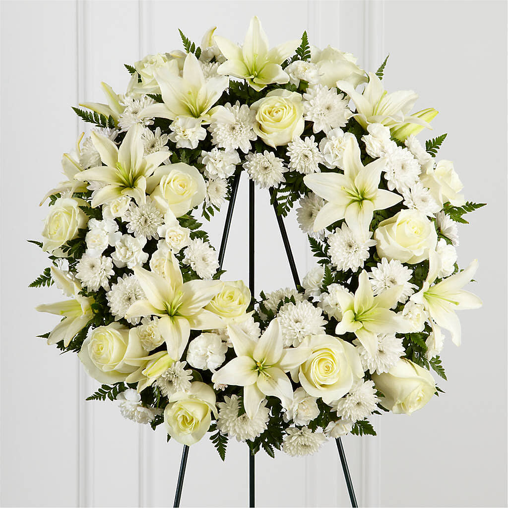 Treasured Tribute Wreath –  Wade Florists Llc, Saint Louis MO