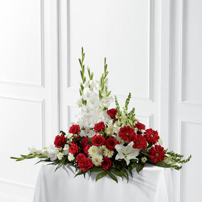 Crimson & White Arrangement –  Wade Florists Llc, Saint Louis MO