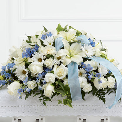 Tender Treasure Casket Spray –  Wade Florists Llc, Saint Louis MO