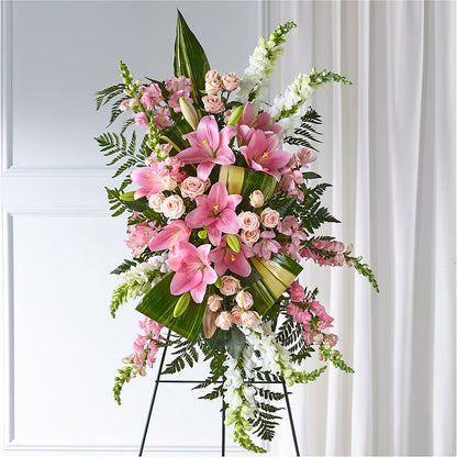 Elegant Embrace Standing Spray –  Wade Florists Llc, Saint Louis MO