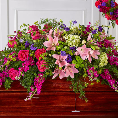 Radiant Tribute Casket Spray –  Wade Florists Llc, Saint Louis MO