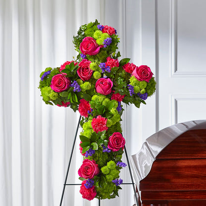 Tribute Rose Floral Cross –  Wade Florists Llc, Saint Louis MO
