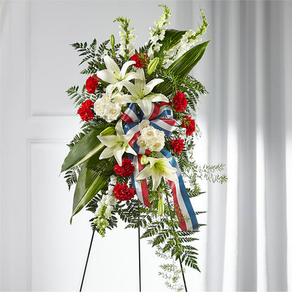 Stars of Life Standing Spray –  Wade Florists Llc, Saint Louis MO