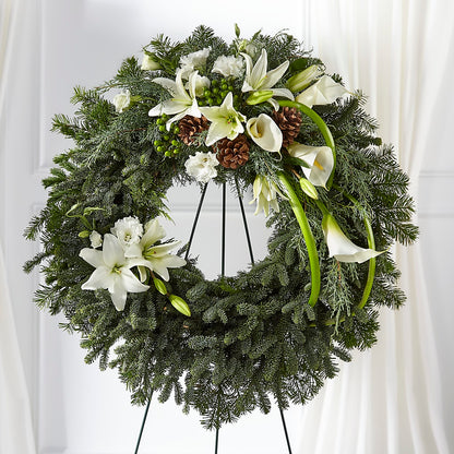 Greens of Hope Wreath –  Wade Florists Llc, Saint Louis MO