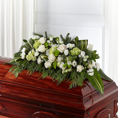 Hopeful Gesture Casket Spray –  Wade Florists Llc, Saint Louis MO