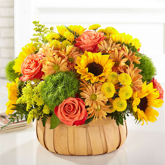 Harvest Sunflower Basket –  Wade Florists Llc, Saint Louis MO