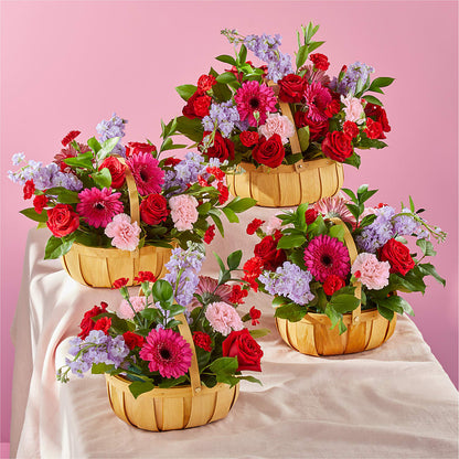 Pink Picnic Basket –  Wade Florists Llc, Saint Louis MO
