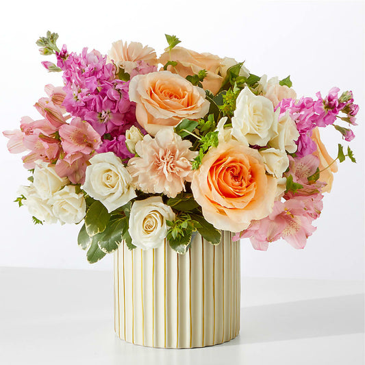 Paradise Bouquet with Ivory Vase –  Wade Florists Llc, Saint Louis MO