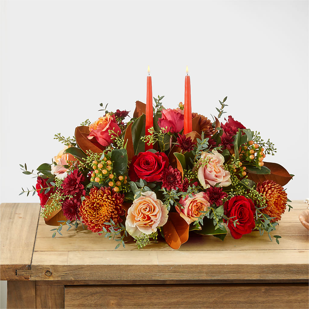 Gather Near Centerpiece –  Wade Florists Llc, Saint Louis MO