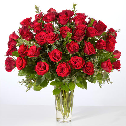 Forever Yours Fifty Stem Red Rose Bouquet –  Wade Florists Llc, Saint Louis MO